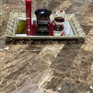 Vintage Mirrored Vanity Tray